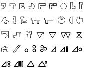 Interlac Hollow Font