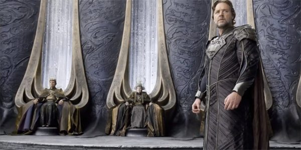 Kryptonian writing on the walls in Man of Steel